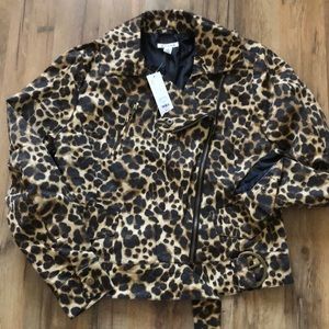 Leopard Moto Jacket